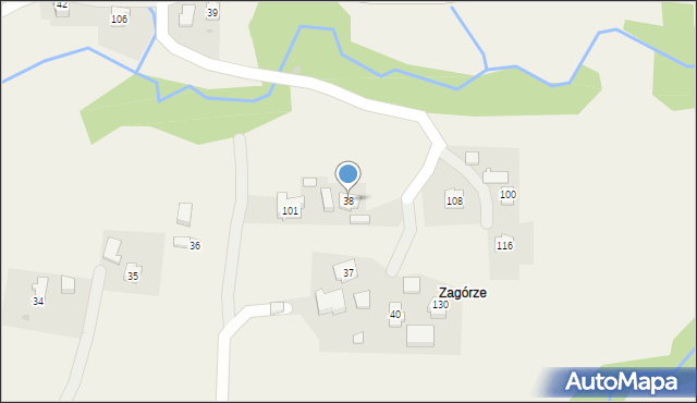 Bieśnik, Bieśnik, 38, mapa Bieśnik