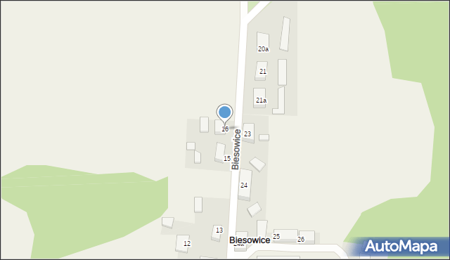 Biesowice, Biesowice, 16, mapa Biesowice