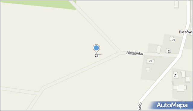 Biesówko, Biesówko, 24, mapa Biesówko