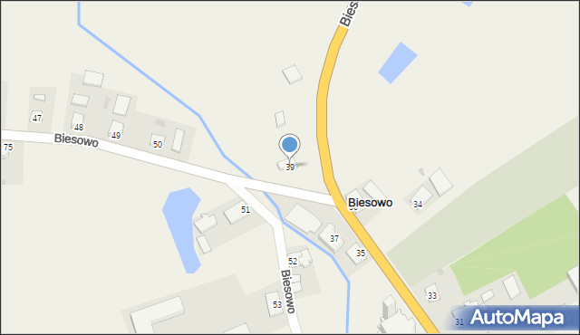 Biesowo, Biesowo, 39, mapa Biesowo