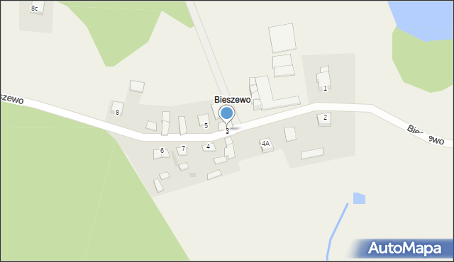 Bieszewo, Bieszewo, 3, mapa Bieszewo