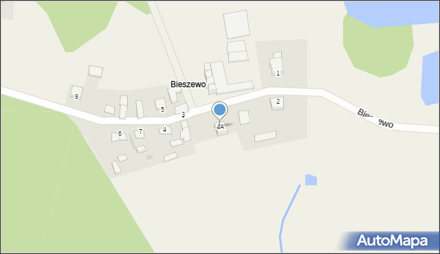 Bieszewo, Bieszewo, 4A, mapa Bieszewo