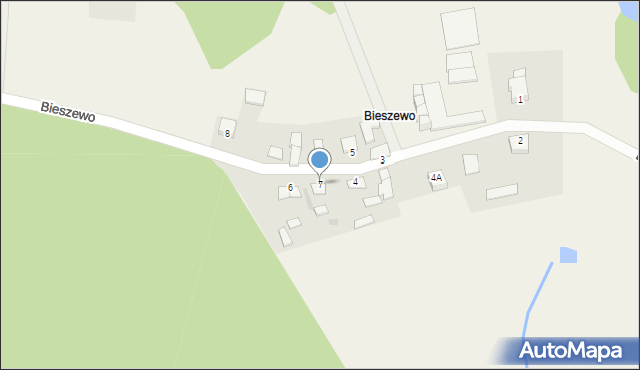 Bieszewo, Bieszewo, 7, mapa Bieszewo