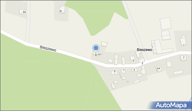 Bieszewo, Bieszewo, 8, mapa Bieszewo