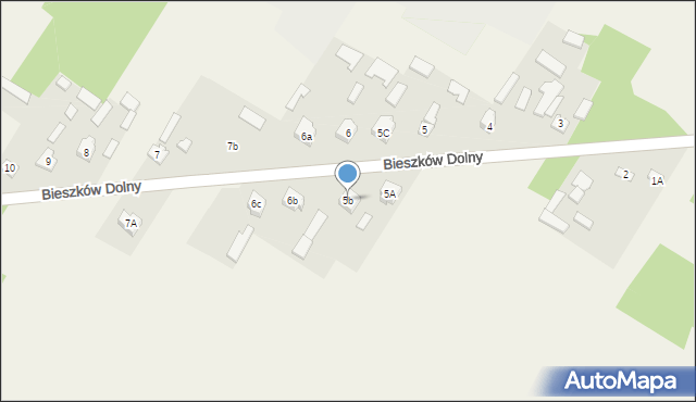 Bieszków Dolny, Bieszków Dolny, 5b, mapa Bieszków Dolny