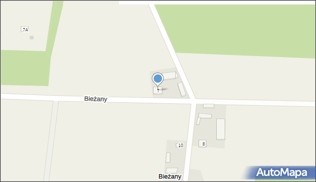 Bieżany, Bieżany, 7, mapa Bieżany