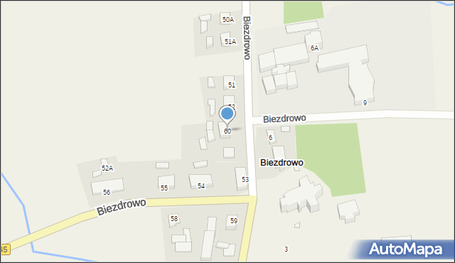 Biezdrowo, Biezdrowo, 60, mapa Biezdrowo
