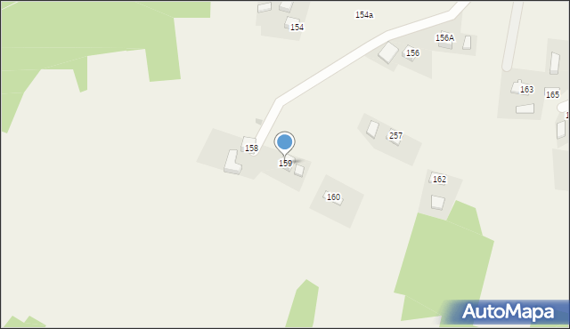 Bieździadka, Bieździadka, 159, mapa Bieździadka