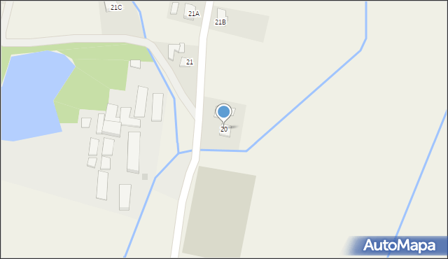 Bieździadka, Bieździadka, 20, mapa Bieździadka