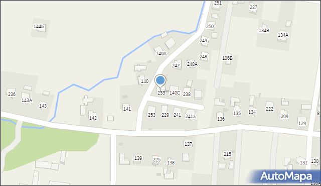 Bieździedza, Bieździedza, 233, mapa Bieździedza