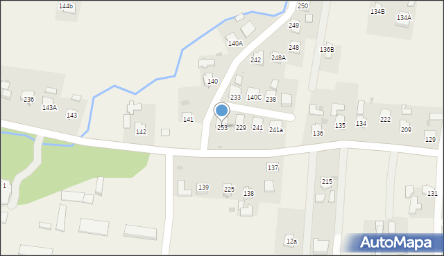 Bieździedza, Bieździedza, 253, mapa Bieździedza