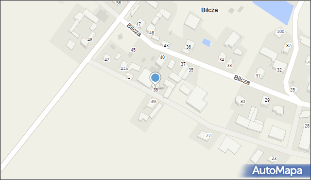 Bilcza, Bilcza, 38, mapa Bilcza