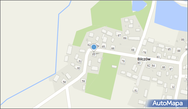 Bilczów, Bilczów, 63, mapa Bilczów