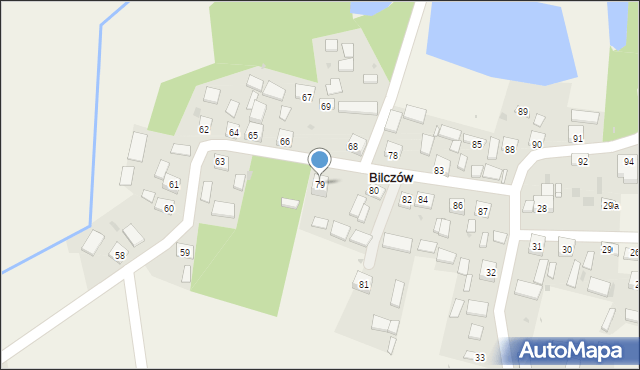 Bilczów, Bilczów, 79, mapa Bilczów