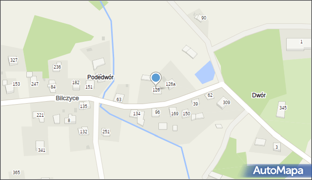 Bilczyce, Bilczyce, 126, mapa Bilczyce