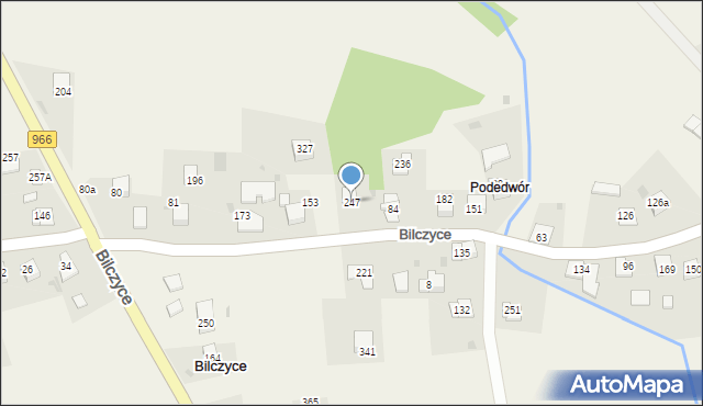 Bilczyce, Bilczyce, 247, mapa Bilczyce