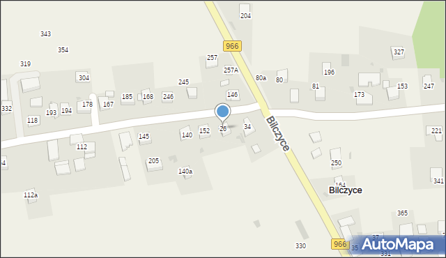 Bilczyce, Bilczyce, 26, mapa Bilczyce