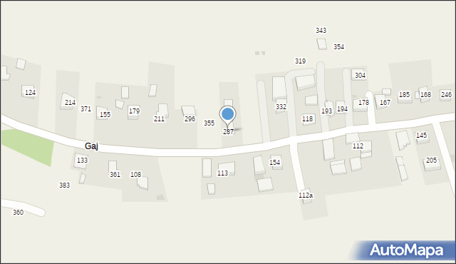 Bilczyce, Bilczyce, 287, mapa Bilczyce