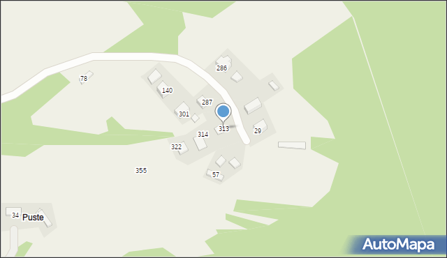 Bilsko, Bilsko, 313, mapa Bilsko