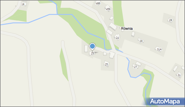 Binarowa, Binarowa, 23, mapa Binarowa