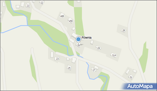 Binarowa, Binarowa, 24, mapa Binarowa