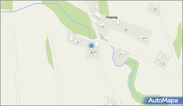 Binarowa, Binarowa, 25, mapa Binarowa