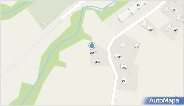 Binarowa, Binarowa, 495, mapa Binarowa