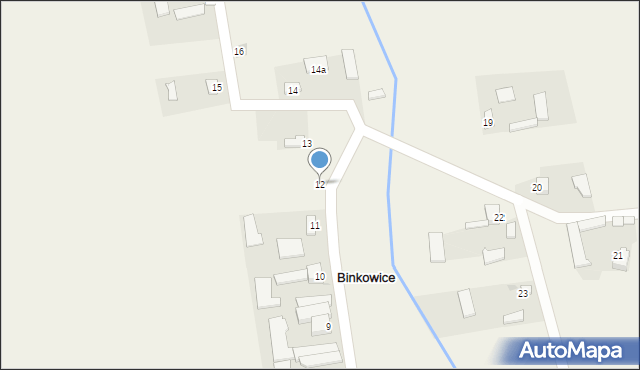 Binkowice, Binkowice, 12, mapa Binkowice