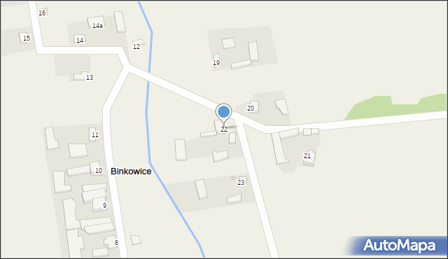 Binkowice, Binkowice, 22, mapa Binkowice