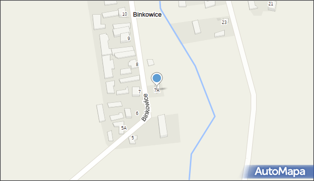 Binkowice, Binkowice, 7A, mapa Binkowice