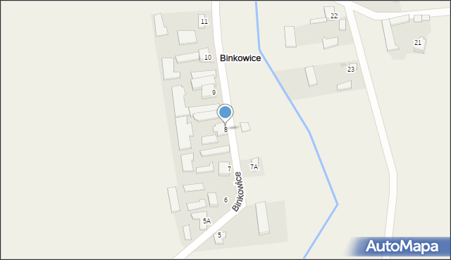 Binkowice, Binkowice, 8, mapa Binkowice