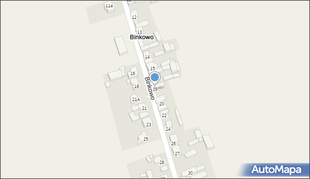 Binkowo, Binkowo, 19, mapa Binkowo