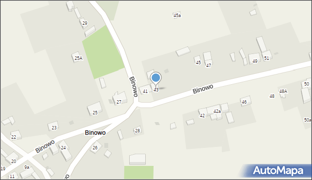 Binowo, Binowo, 43, mapa Binowo