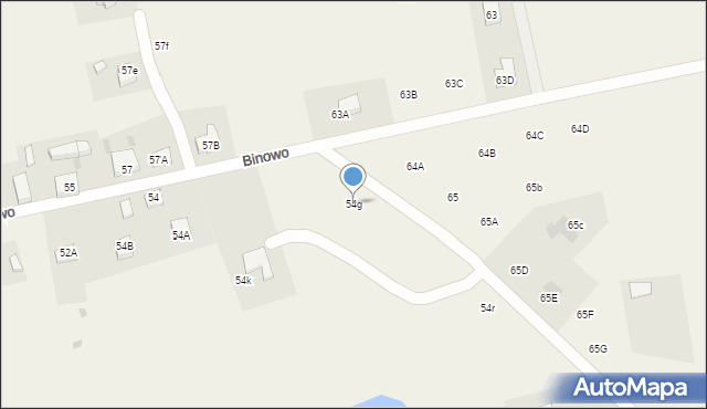 Binowo, Binowo, 54g, mapa Binowo