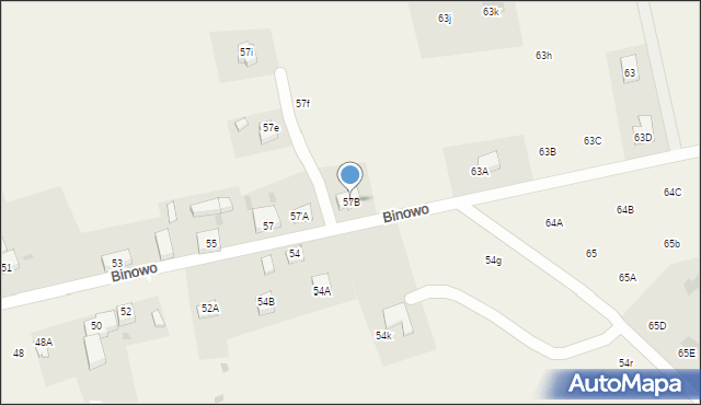Binowo, Binowo, 57B, mapa Binowo