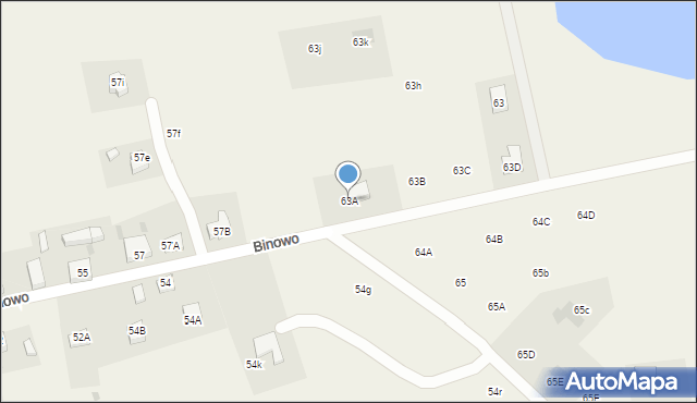 Binowo, Binowo, 63A, mapa Binowo