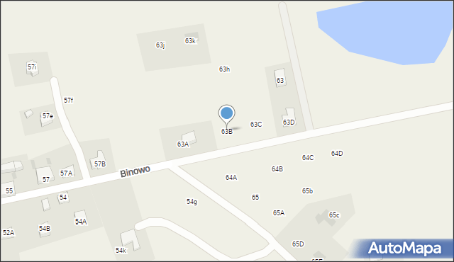Binowo, Binowo, 63B, mapa Binowo