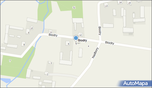 Biodry, Biodry, 5, mapa Biodry