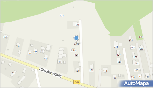 Biórków Wielki, Biórków Wielki, 149b, mapa Biórków Wielki