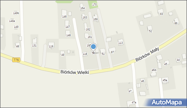 Biórków Wielki, Biórków Wielki, 159, mapa Biórków Wielki