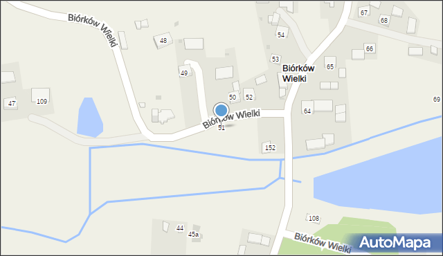 Biórków Wielki, Biórków Wielki, 51, mapa Biórków Wielki