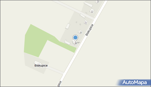 Biskupice, Biskupice, 18, mapa Biskupice