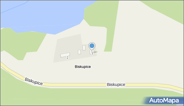 Biskupice, Biskupice, 1, mapa Biskupice