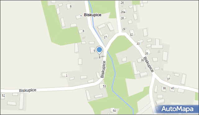 Biskupice, Biskupice, 4, mapa Biskupice