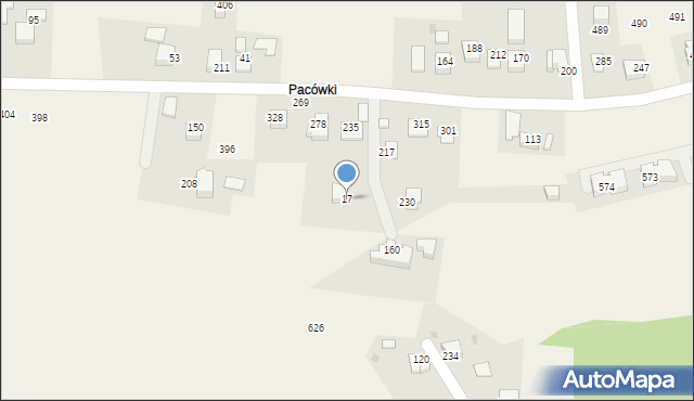 Biskupice, Biskupice, 17, mapa Biskupice
