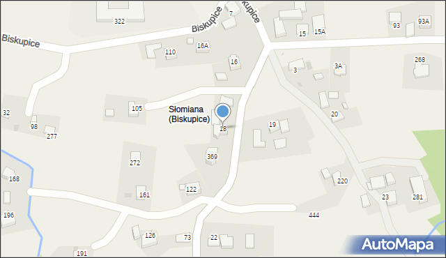 Biskupice, Biskupice, 18, mapa Biskupice