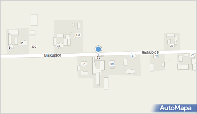 Biskupice, Biskupice, 31, mapa Biskupice