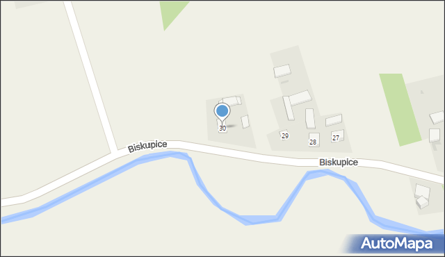 Biskupice, Biskupice, 30, mapa Biskupice