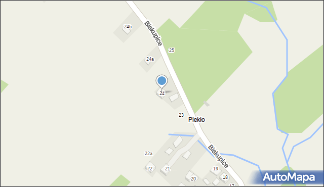 Biskupice, Biskupice, 24, mapa Biskupice