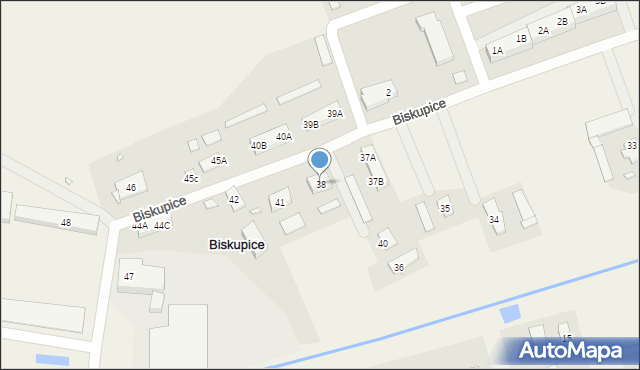 Biskupice, Biskupice, 38, mapa Biskupice